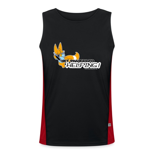 Set Phasers to Helping - Men's Functional Contrast Tank Top 