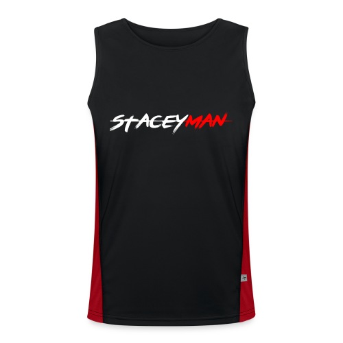 staceyman red design - Men's Functional Contrast Tank Top 