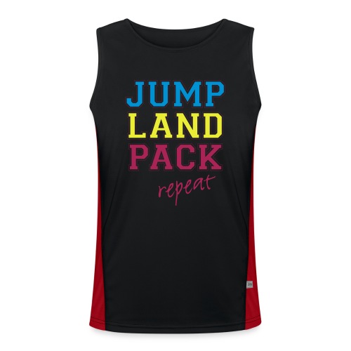 jumplandpack kleur - Functionele contrasterende tanktop voor mannen 