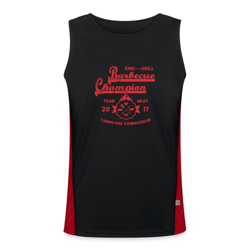 Barbecue-Champion Shirt - King of the Grill T-Shir - Funktionelles Kontrast-Tank Top für Männer 