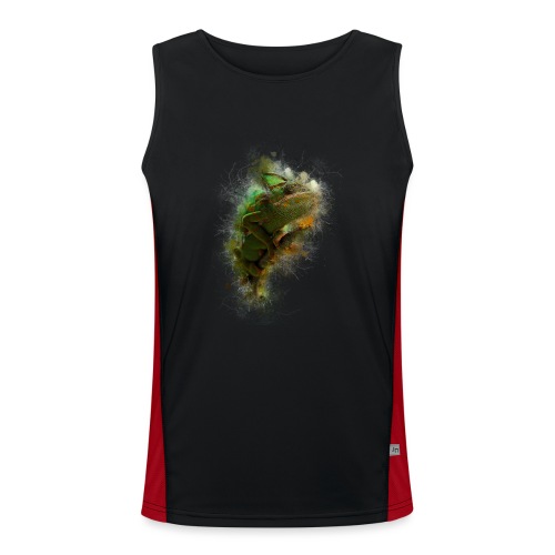 Chameleon dipingere acquerello t-shirt chic e shock - Canotta sportiva da uomo in contrasto cromatico 
