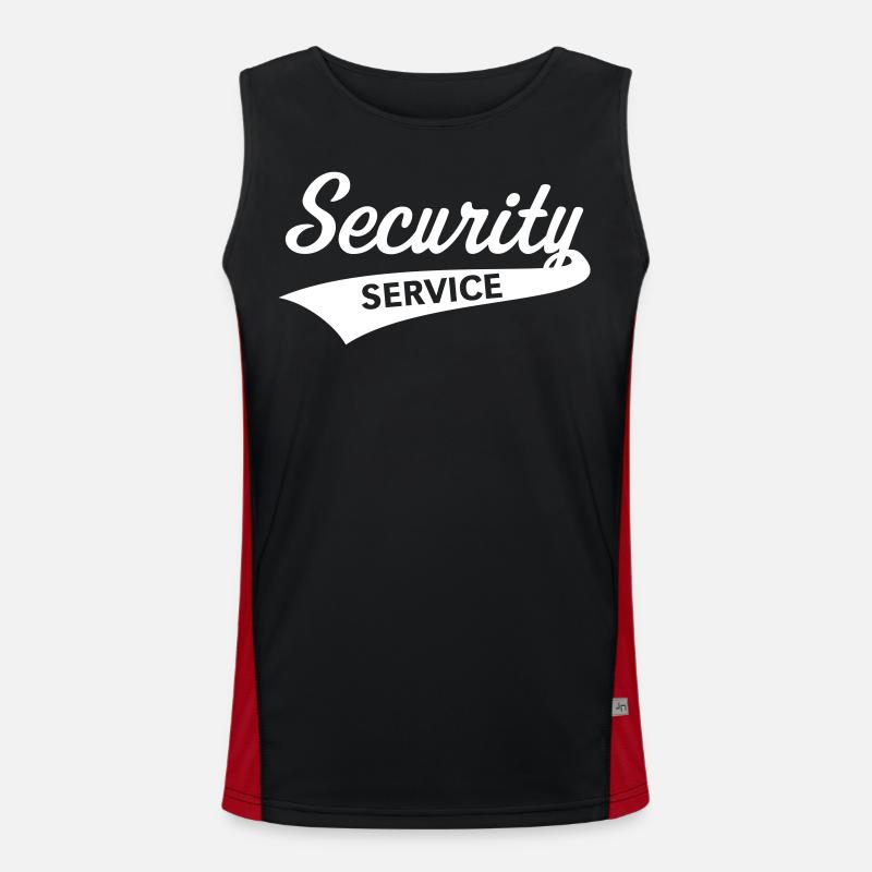 Service de sécurité (Sécurité / Équipe) Débardeur respirant contrasté Homme 