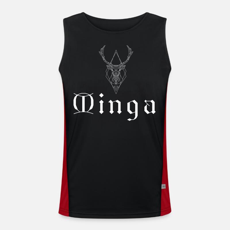 Minga Funktionelles Kontrast-Tank Top für Männer 