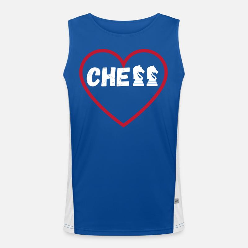 Chess Saying Gift Checkmate Queens Gambit Men's Functional Contrast Tank Top 