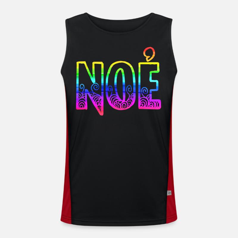 noe rs regenbogen Funktionelles Kontrast-Tank Top für Männer 