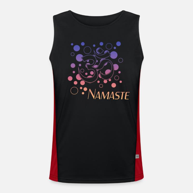 Namaste Funktionelles Kontrast-Tank Top für Männer 