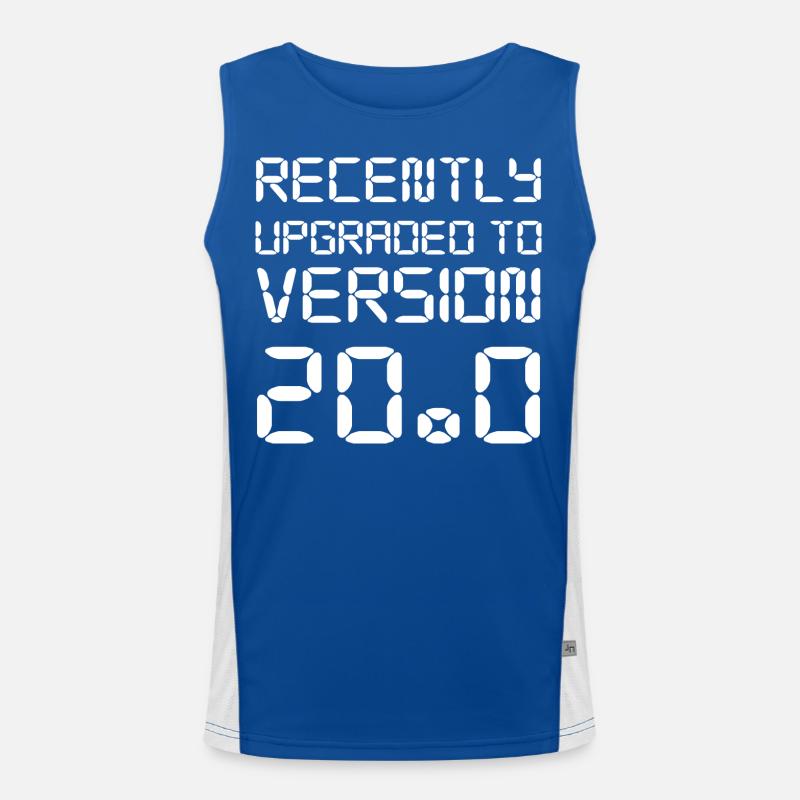 20. Geburtstag Funktionelles Kontrast-Tank Top für Männer 