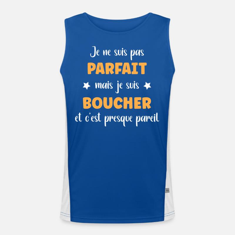 Je suis pas parfait mais Boucher Débardeur respirant contrasté Homme 