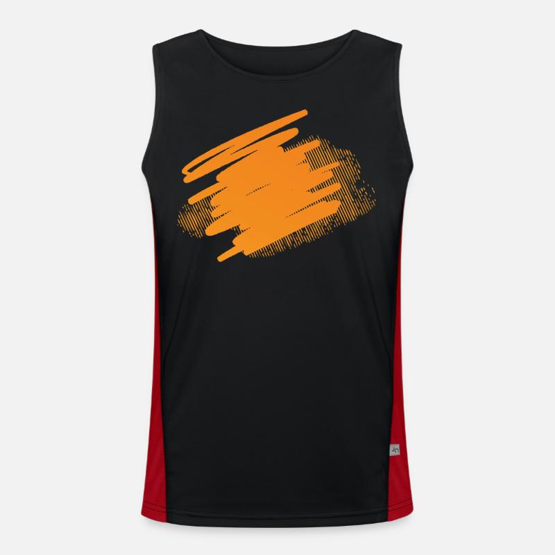 Splashes of Paint Blobs Paint Splashes Painter Gift Men's Functional Contrast Tank Top 