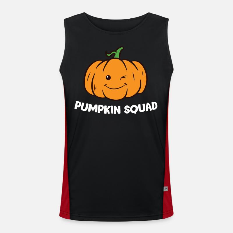 Pumpkin - Pumpkin Squad Men's Functional Contrast Tank Top 