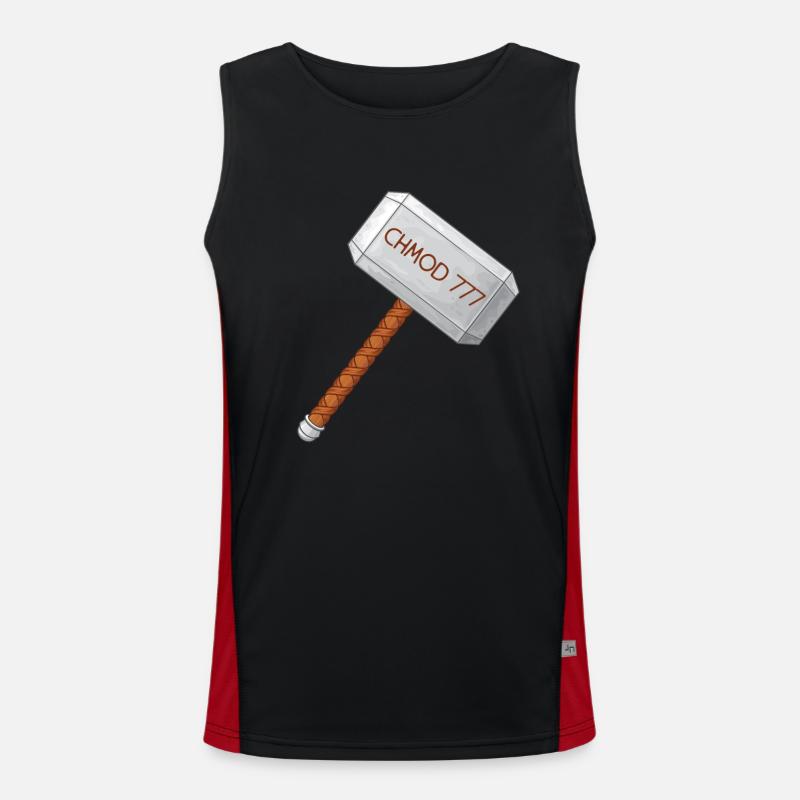 Linux Admin Chmod Men's Functional Contrast Tank Top 