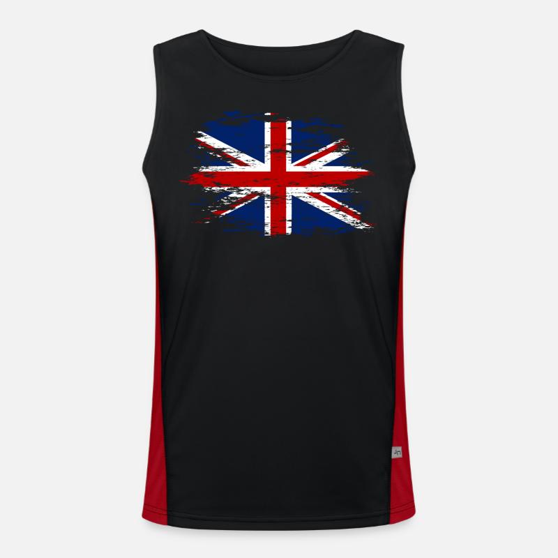 Angleterre utilisé Débardeur respirant contrasté Homme 