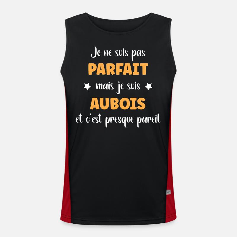 Je ne suis pas parfaite mais Aubois Débardeur respirant contrasté Homme 