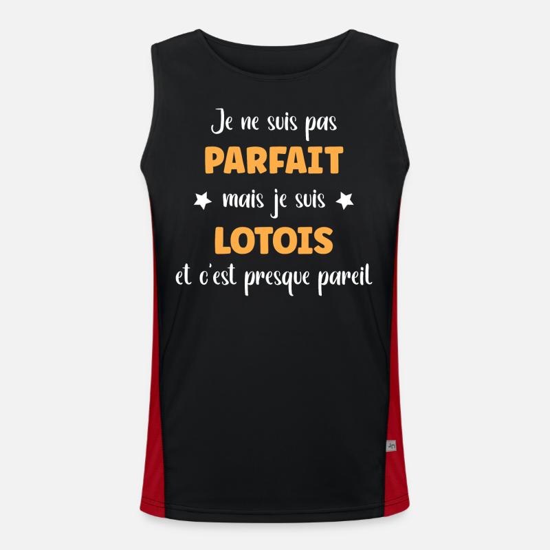 Je ne suis pas parfaite mais Lotois Débardeur respirant contrasté Homme 