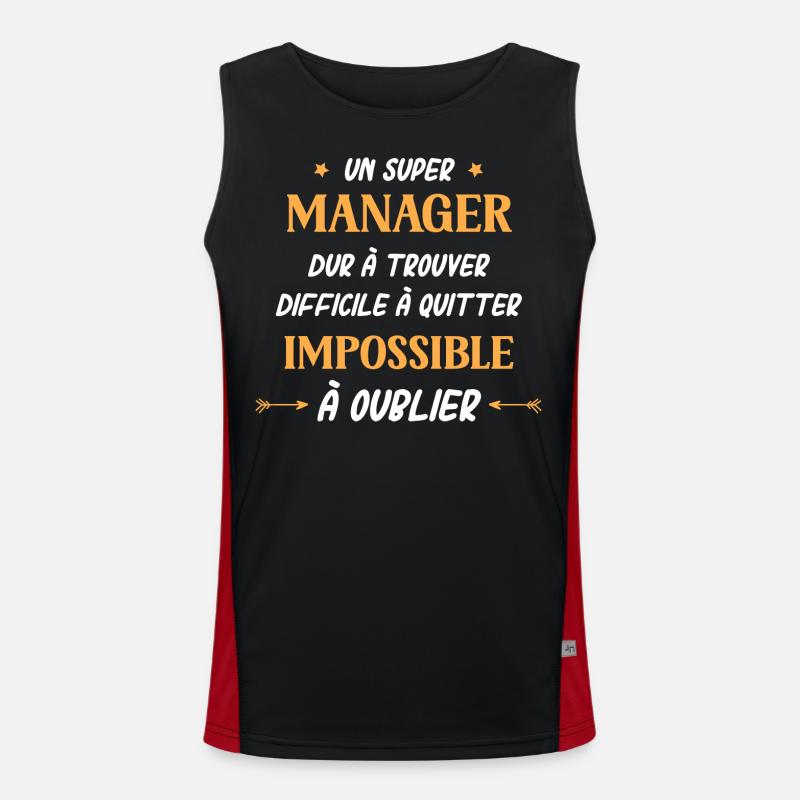 Super manager Débardeur respirant contrasté Homme 