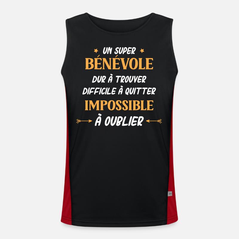 Super bénévole Débardeur respirant contrasté Homme 