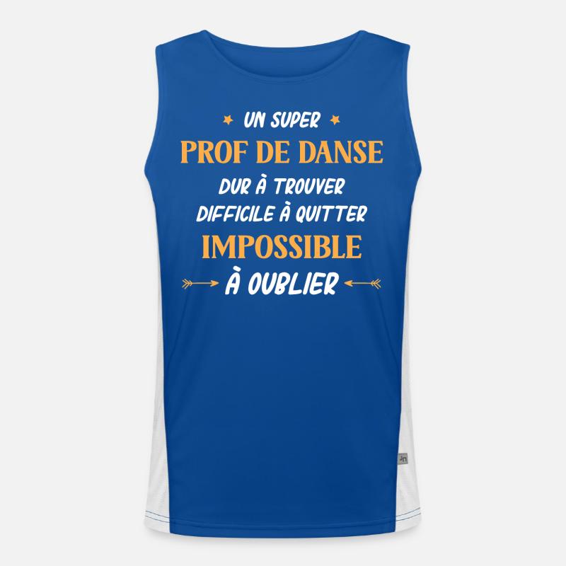 Super prof de danse Débardeur respirant contrasté Homme 
