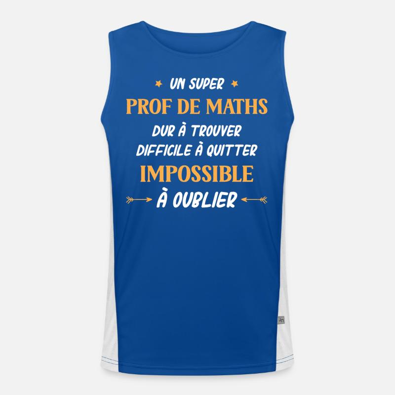 Super prof de maths Débardeur respirant contrasté Homme 