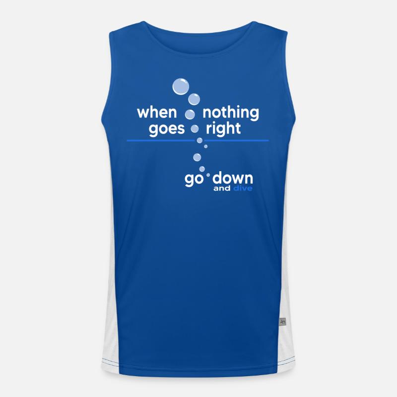 Plongeur Oxygène Apnée Plongée Temps de plongée Débardeur respirant contrasté Homme 