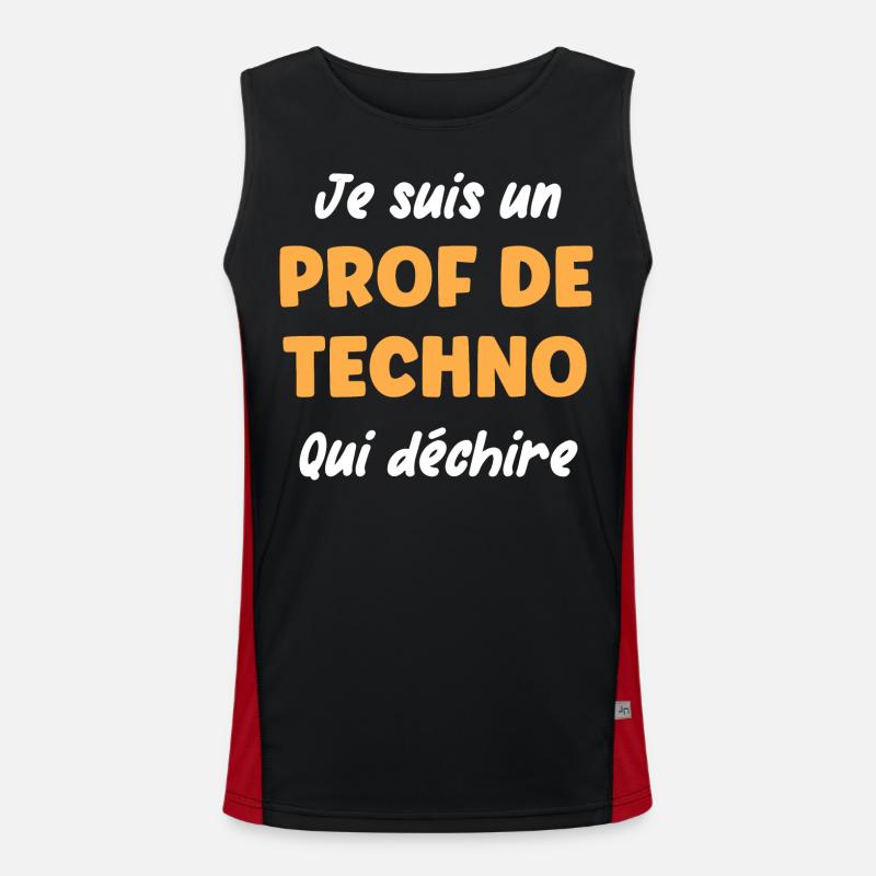 Prof de techno Débardeur respirant contrasté Homme 