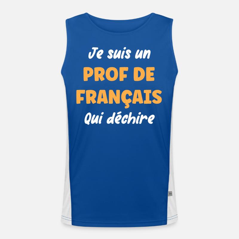 Prof de français Débardeur respirant contrasté Homme 