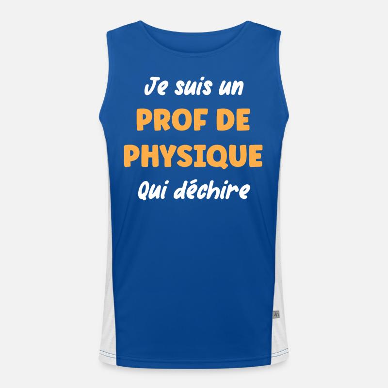 Prof de physique Débardeur respirant contrasté Homme 