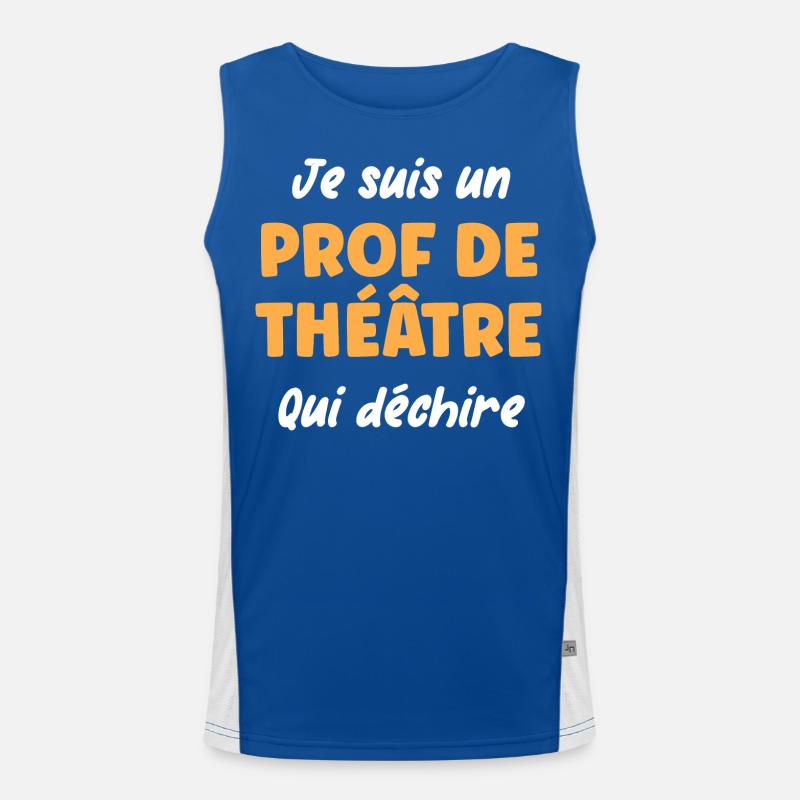 Prof de théâtre Débardeur respirant contrasté Homme 