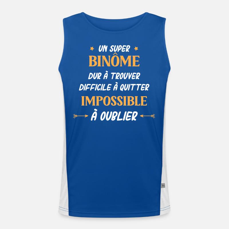 binome Débardeur respirant contrasté Homme 