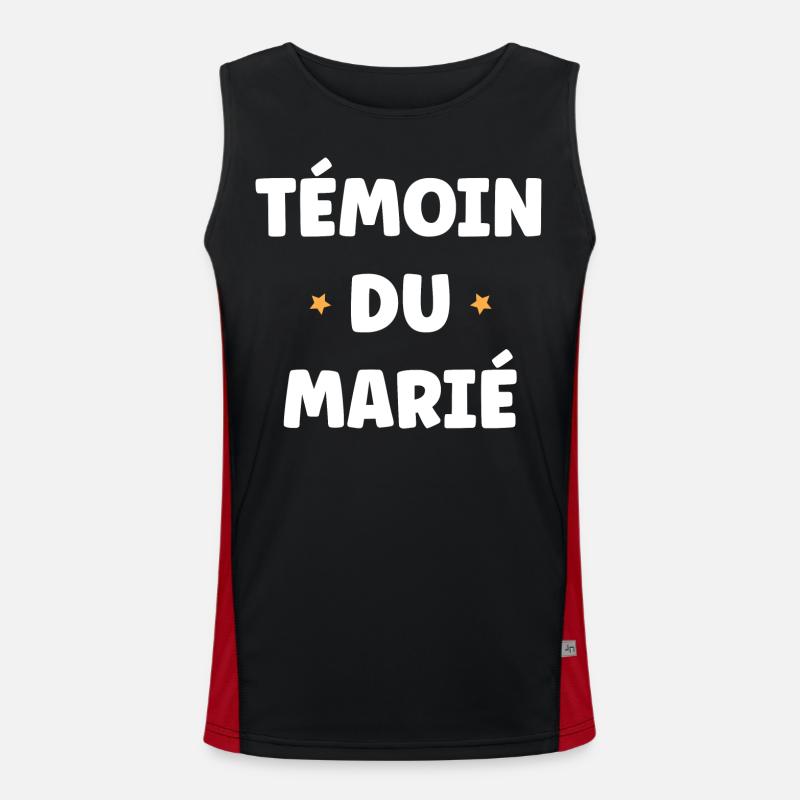 témoin du marié Débardeur respirant contrasté Homme 