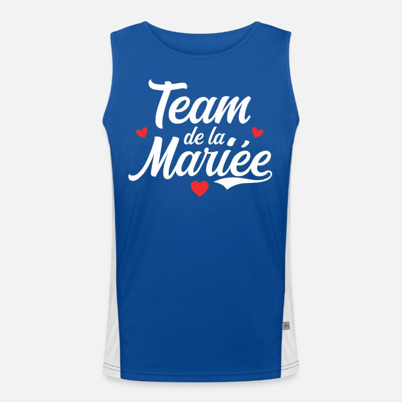 Team De La Mariée Débardeur respirant contrasté Homme 