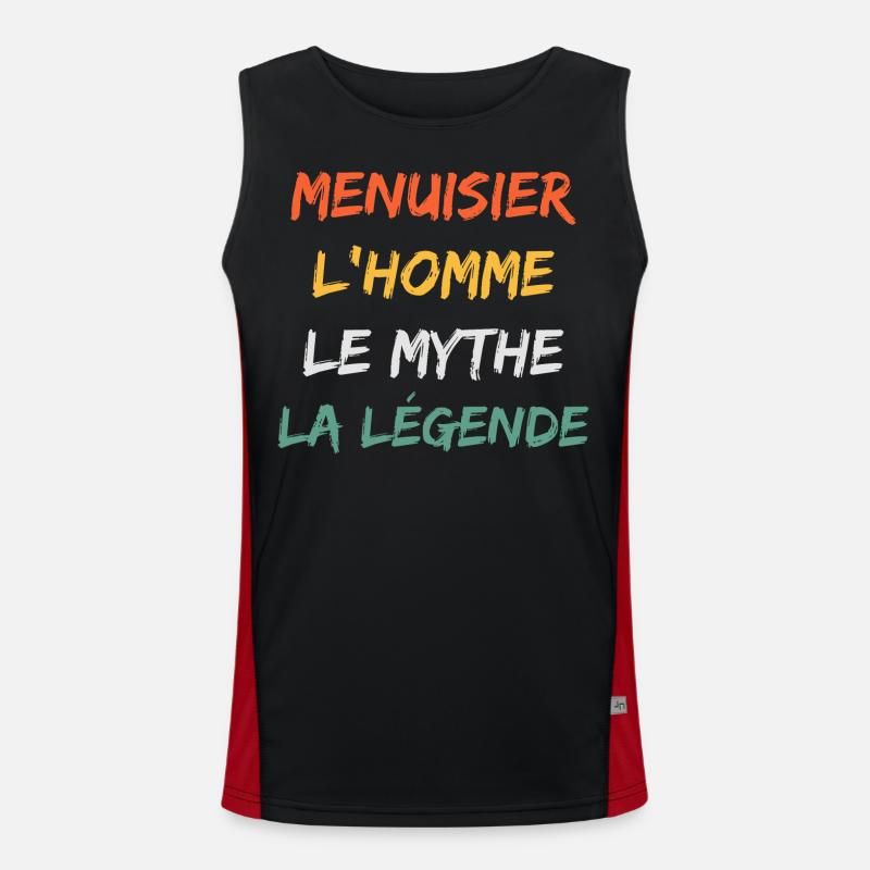 menuisier Débardeur respirant contrasté Homme 