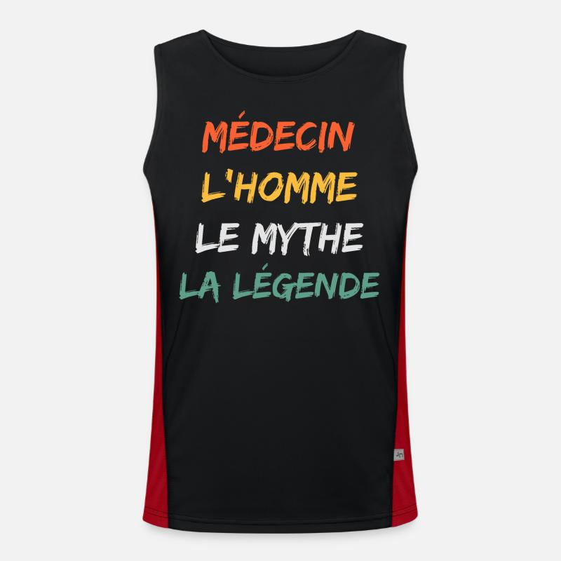 médecin Débardeur respirant contrasté Homme 