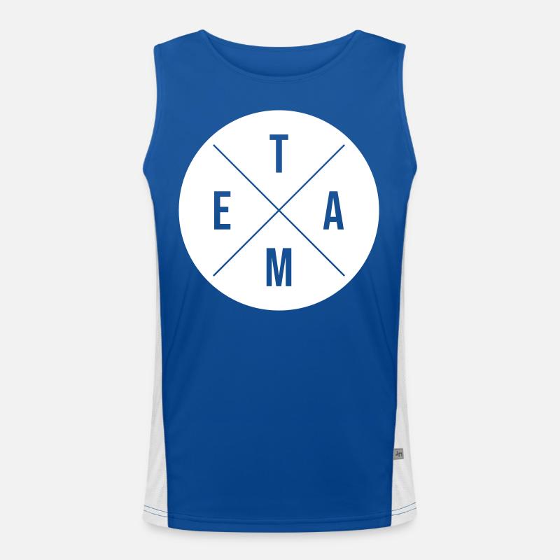 Team Circle Men's Functional Contrast Tank Top 