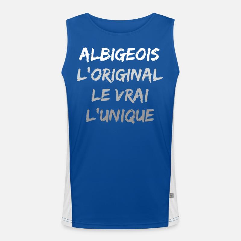 L'original le vrai l'unique Albigeois Débardeur respirant contrasté Homme 
