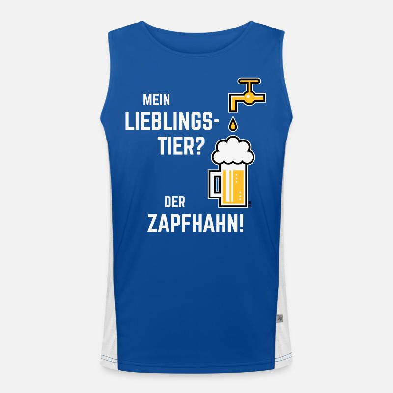 XLieblingstier (Dreifarbig) Funktionelles Kontrast-Tank Top für Männer 