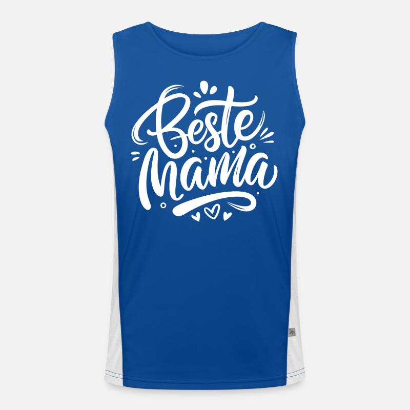 Beste Mama - Alles Liebe zum Muttertag - Spruch Funktionelles Kontrast-Tank Top für Männer 