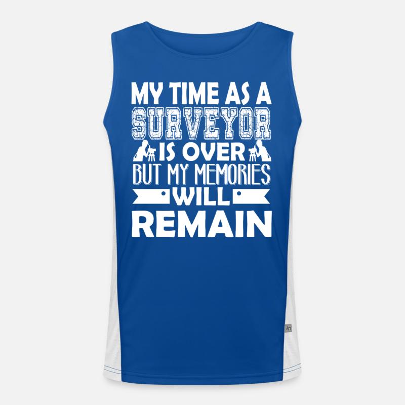 Surveyor My Time As A Surveyor Men's Functional Contrast Tank Top 