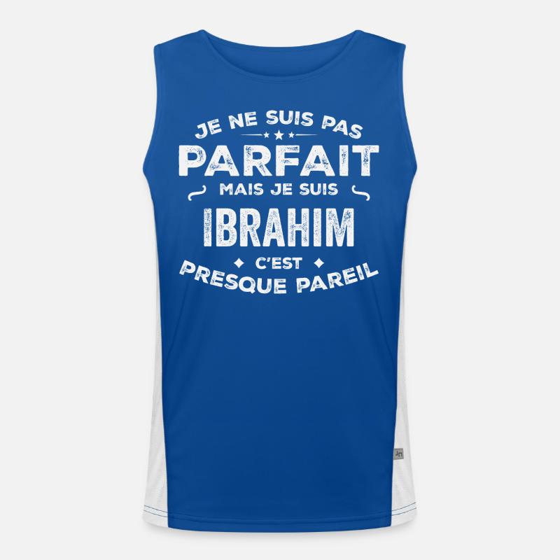 Ibrahim ein Vorname, eine Geschichte, eine Persönlichkeit Funktionelles Kontrast-Tank Top für Männer 
