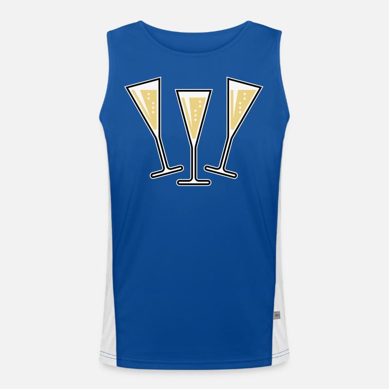 XAufUnsDrei! (3) Funktionelles Kontrast-Tank Top für Männer 