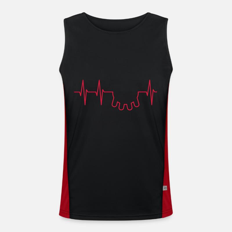 ECG et pis Débardeur respirant contrasté Homme 