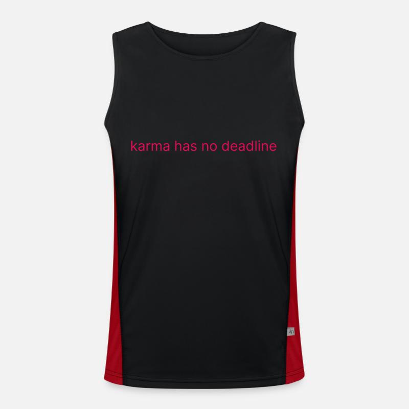karma has no deadline Men's Functional Contrast Tank Top 
