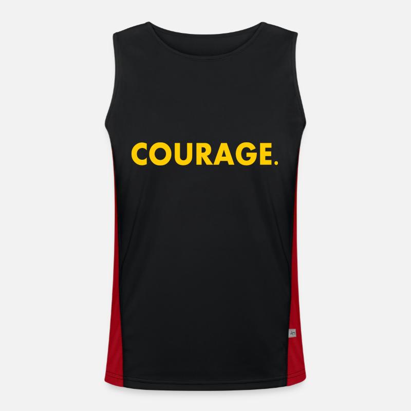 Courage Funktionelles Kontrast-Tank Top für Männer 