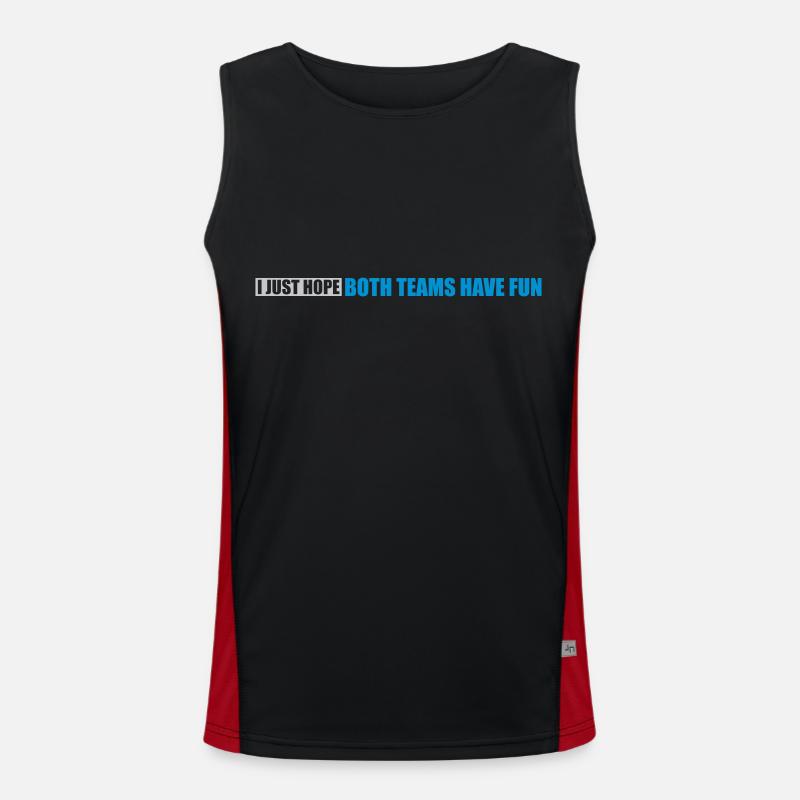 Both Teams Have Fun Men's Functional Contrast Tank Top 