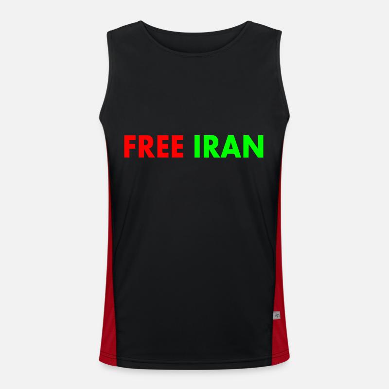Free iran Funktionelles Kontrast-Tank Top für Männer 