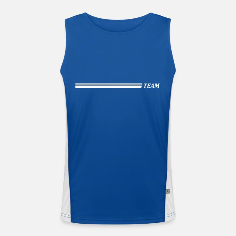Team Strich Funktionelles Kontrast-Tank Top für Männer 