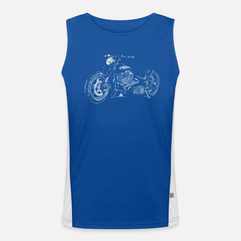 chopper Funktionelles Kontrast-Tank Top für Männer 