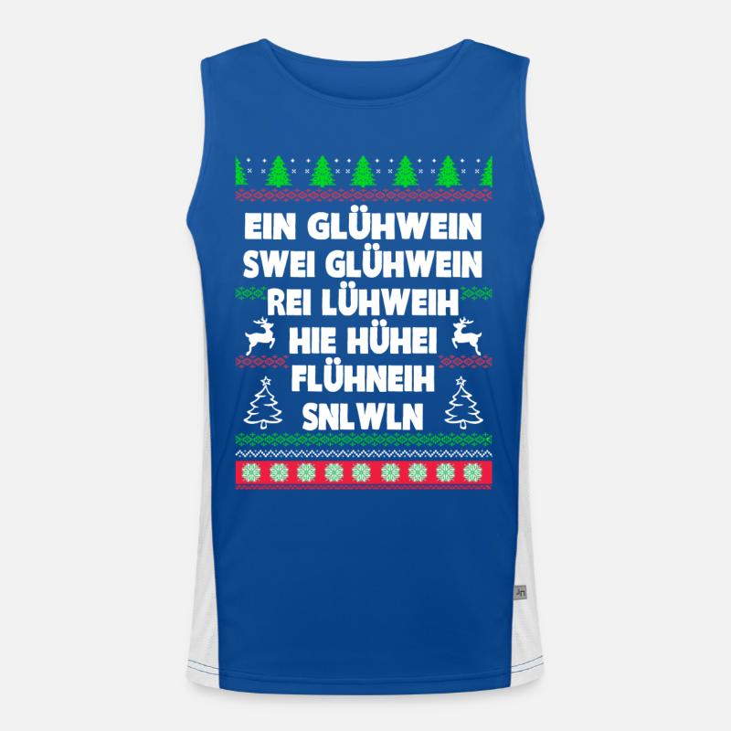 EIN GLÜHWEIN Funktionelles Kontrast-Tank Top für Männer 