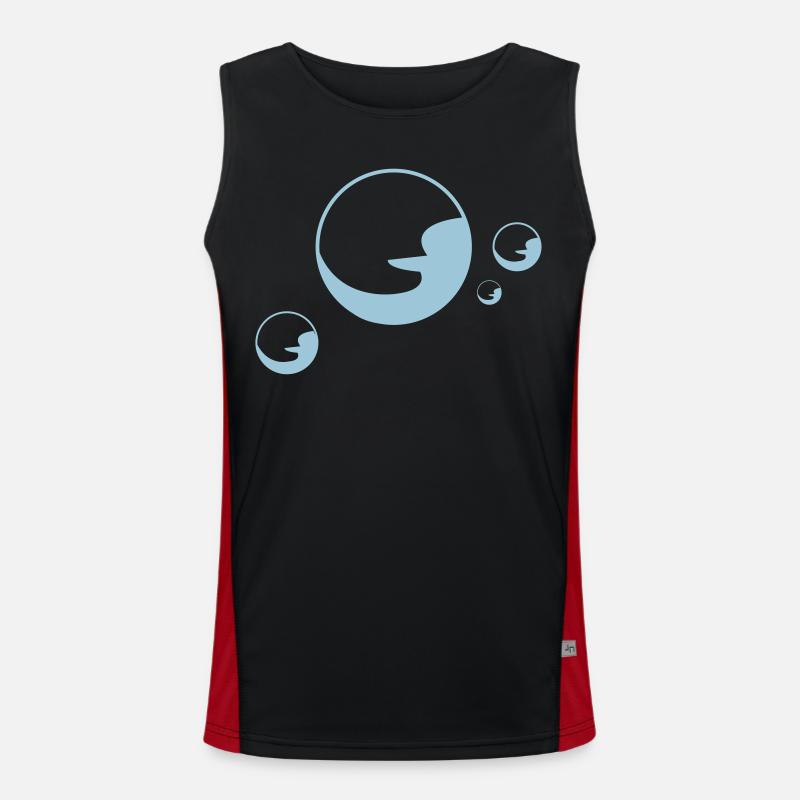 Soapbubble Soap Bubble Foam Men's Functional Contrast Tank Top 