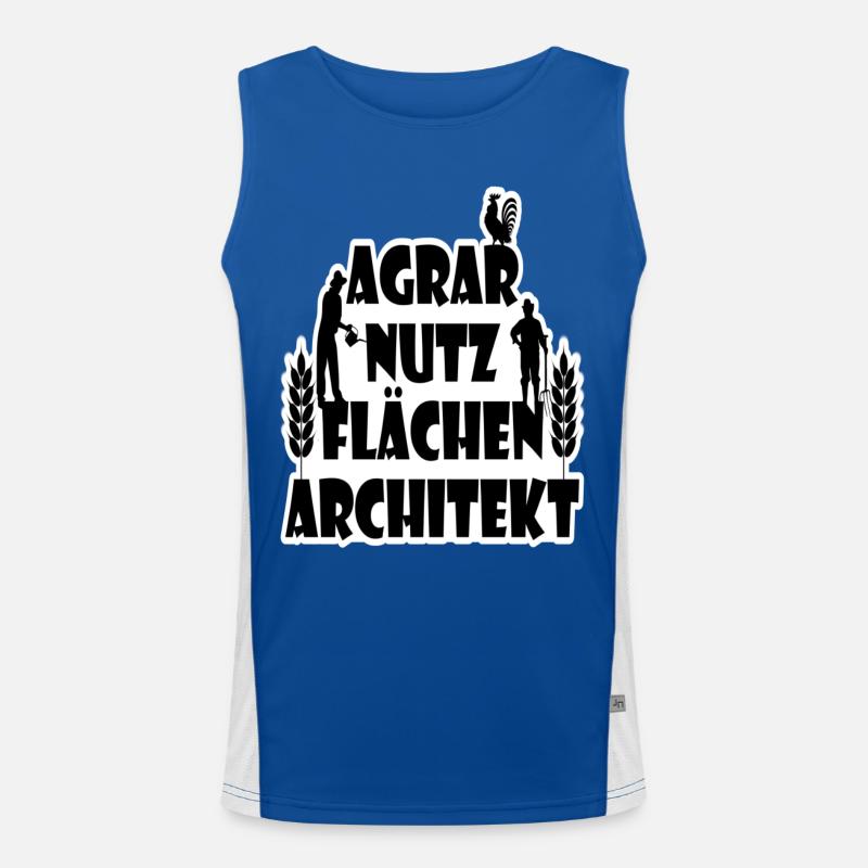 Architecte de l'utilisation des terres agricoles synonyme de paysan Débardeur respirant contrasté Homme 