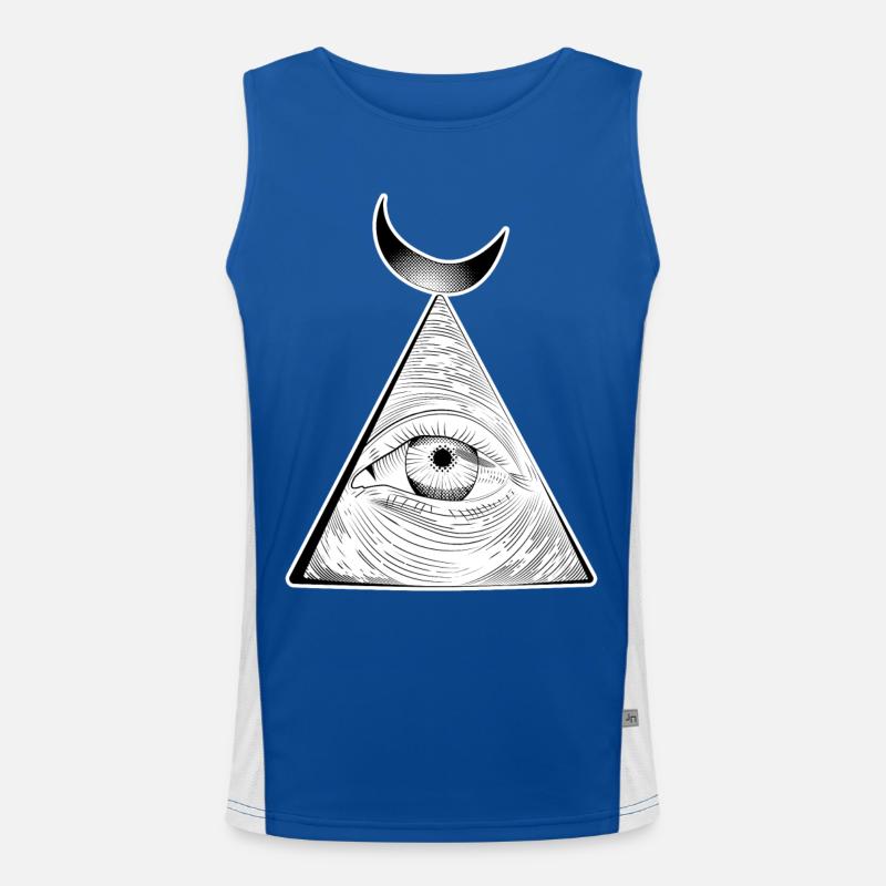 All-seeing eye Men's Functional Contrast Tank Top 